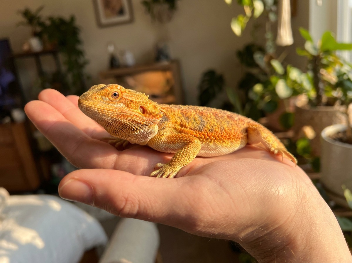 A reptile receiving specialized exotic care